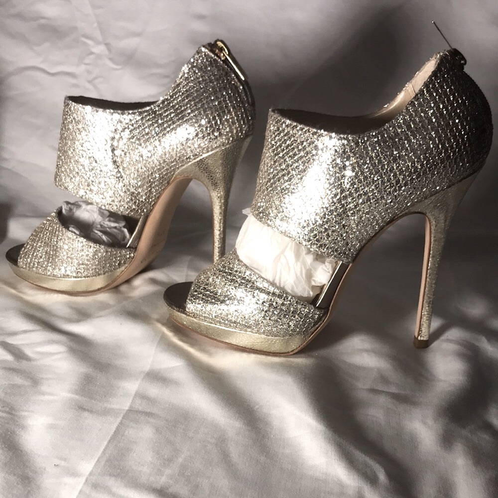 Jimmy Choo 38.5 EU Glitter/Champagne - Picture 4 of 9